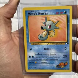 Pokemon MISTY'S HORSEA Pokemon Playing Game Card 86/132 Nintendo NM Vintage TCG - Image 1