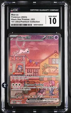 CGC 10 GEM MINT Mew Ex SVP053 ALTERNATE ART HOLO 151 UPC PROMO Pokemon Card - Image 1