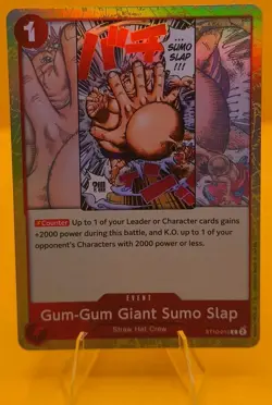 One Piece - Gum-Gum Giant Sumo Slap - ST10-015 - ST10 Three Captains NM - Foil - Image 1