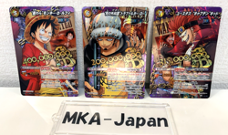 One Piece Carddass Miracle Battle Luffy & Law & Kid set of 3 Not for sale Bounty - Image 1