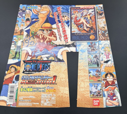 One piece carddass Visual Adventure Album1 Display Sheet Carddass Machine insert - Image 2