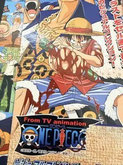 One piece carddass Visual Adventure Album1 Display Sheet Carddass Machine insert - Image 5