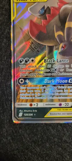 Umbreon & Darkrai GX 125/236 - SM: Unified Minds Ultra Rare Pokemon Card - NM - Image 5