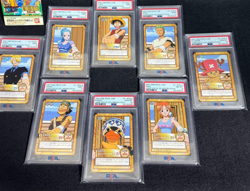 PSA 8-10 One Piece Carddass Hyper Battle Jump Festa 2002 set of 8 & PSA9 S82 - Image 1