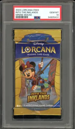 2024 Disney Lorcana Into The Inklands Minnie Mouse SEALED PACK PSA 10 - Image 1