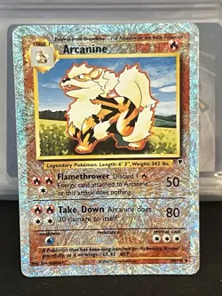 Pokemon TCG Arcanine Legendary Collection Reverse Holo 2002 Card 36/110 - Image 1