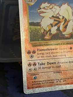 Pokemon TCG Arcanine Legendary Collection Reverse Holo 2002 Card 36/110 - Image 4