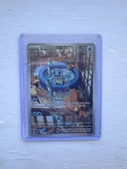 Pokemon TCG SV07 Stellar Crown Squirtle 148/142 Illustration Rare Holo Full Art - Image 2