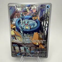 Pokemon TCG- Squirtle 148/142 Stellar Crown Full Art Illustration Rare Holo - Image 1