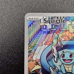 Squirtle 148/142 Stellar Crown Holo Illustration Rare Pokemon Trading Card - Image 3