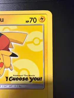 Pokemon TCG Ash's Pickachu card I Choose You Promo Yellow SM111 - Image 3