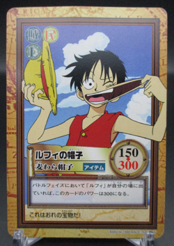 Luffy Straw Hat C05 One Piece Card geme From TV animation BNADAI 2000 TCG Japan - Image 1