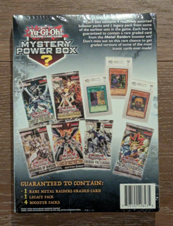 YUGIOH MYSTERY POWER BOX METAL RAIDERS GRADED CARD AND 5 PACKS BRAND NEW SEALED - Image 2