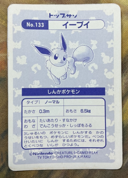 Eevee Topsun Block Prism No.133 Japanese Pokemon Card #2795 - Image 5