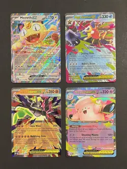 Pokemon ex Card Lot 4 Ultra Rare Perfect Order Meowth Clefable NM - Image 1