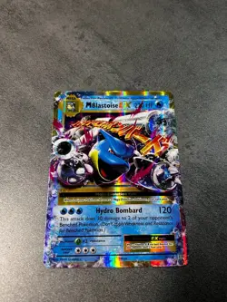 Pokemon TCG Mega-Blastoise-EX Evolutions Holo Card 22/108 NM - Image 1