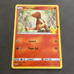 Pokemon Charmander 9/25 HOLO 25th Anniversary Mcdonalds Promo 2021 Card - Image 1