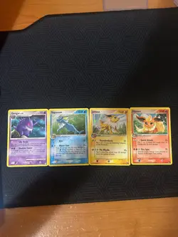 Pokemon vintage lot of 4 cards Gengar,vaporeon,flareon,jolteon 636996769739 - Image 1