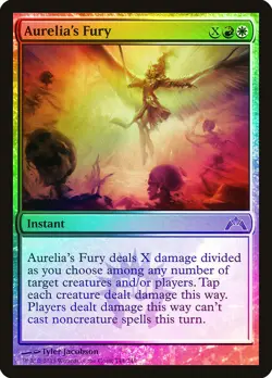 Aurelia's Fury FOIL Gatecrash HEAVILY PLD White Red Mythic Rare CARD ABUGames - Image 1