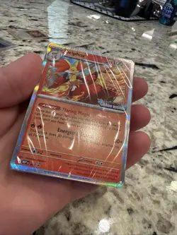 Delphox [STAFF] 074 Chaos Rising Prerelase Black Star Promo Pokemon Card - Image 4