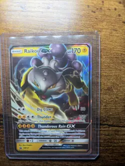 Pokemon TCG Raikou GX SM121 Black Star Promo Card - Image 1