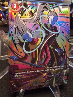 Whis FB01-004 1st Anniversary Promo Alternate Art Dragon Ball Card Fusion World - Image 2