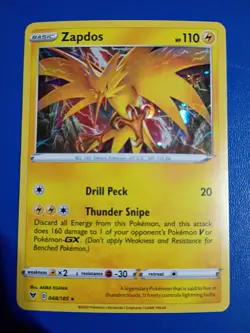Zapdos (Cosmos Holo) 048/185 Miscellaneous Cards & Products Holo **LP** #52926 - Image 1