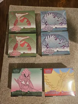 Pokemon TCG: Temporal Forces + Paradox Rift Pokemon Center ETB Lot of 6 - Image 1