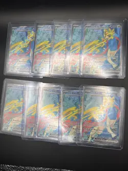Pokemon TCG Hops Zacian EX Full Art Holo 176/159 Journey Together 10 Card Lot - Image 1