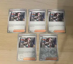Pokemon TCG Hilda 084/086 White Flare 5-Card Lot - 2 Reverse Holo, 3 Common - Image 1