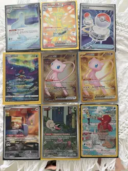 *Free shipping* Pokemon 9 Card Lot Mew, keldeo full art/sir/ir (NM) - Image 1