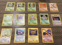 Vintage Pokemon WOTC Card Lot (1999–2000) Fossil/Base/Jungle Arbok Nidoking Muk - Image 1