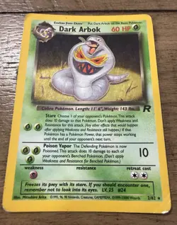 Vintage Pokemon WOTC Card Lot (1999–2000) Fossil/Base/Jungle Arbok Nidoking Muk - Image 4