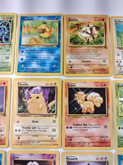 Vintage Pokemon Lot Of 20 WOTC Base Set Jungle Fossil Lot Unlimited MP - Image 3