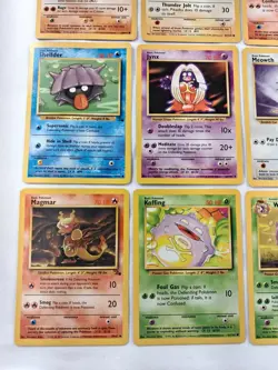 Vintage Pokemon Lot Of 20 WOTC Base Set Jungle Fossil Lot Unlimited MP - Image 5