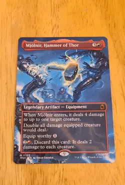 Mjolnir, Hammer of Thor (Borderless) (0339) Marvel Super Heroes MTG Regular - Image 1