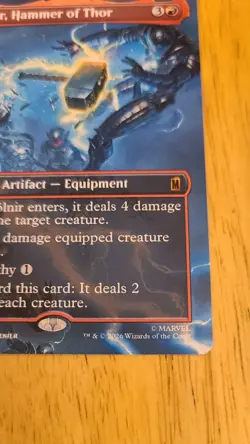 Mjolnir, Hammer of Thor (Borderless) (0339) Marvel Super Heroes MTG Regular - Image 3