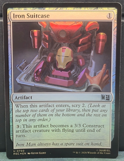 Iron Suitcase 750 Foil Commander Marvel Super Heroes Card Game Uncommon MTG TCG - Image 1