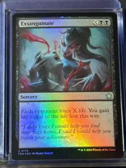 Exanguinate FDN 173 Magic MTG U FOIL NM - Image 1