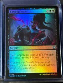 Exanguinate FDN 173 Magic MTG U FOIL NM - Image 3