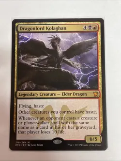 Dragonlord Kolaghan Dragons of Tarkir #218 Mythic - Image 1