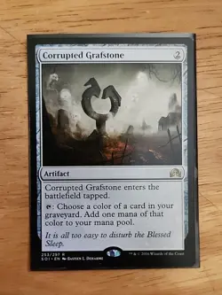 Corrupted Grafstone - Shadows over Innistrad - MTG Magic - Rare - Red Sorcery - Image 1