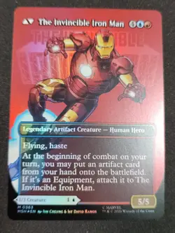 Tony Stark // The Invincible Iron Man Borderless Marvel Super Heroes Foil 363 - Image 1