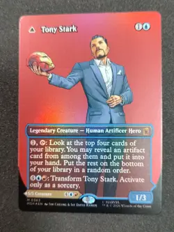Tony Stark // The Invincible Iron Man Borderless Marvel Super Heroes Foil 363 - Image 2
