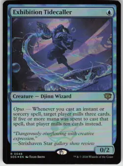 MTG Exhibition Tidecaller Foil NM Secrets of Strixhaven Magic 48 - Image 1