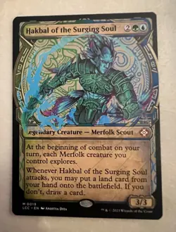 MTG Hakbal of the Surging Soul LCI Commander Foil Mythic 0019 NM - Image 1