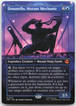 Donatello, Mutant Mechanic (Borderless) 0216 Teenage Mutant Ninja Turtles MTG NM - Image 1