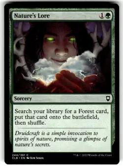 Nature's Lore Commander Legends: Battle for Baldur's Gate Regular MTG NM - Image 1