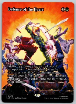 Defense of the Heart (Borderless) - #76 - Mythic - Marvel Super Heroes - MAR - Image 1