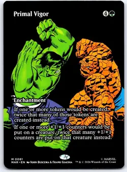 Primal Vigor (Borderless) 81 Marvel Universe Eternal-Legal MTG NM/M - Image 1